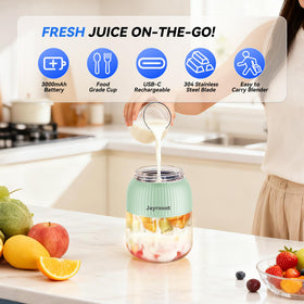 Jayrooot blender with 10 blades and LCD display for fast blending.