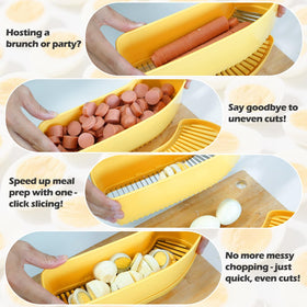 JAYVAR Cheese slicer slicing block cheese into portions