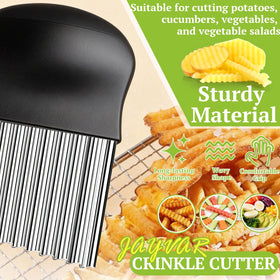 JAYVAR Crinkle Cutter durable body resists rust for long-term kitchen use