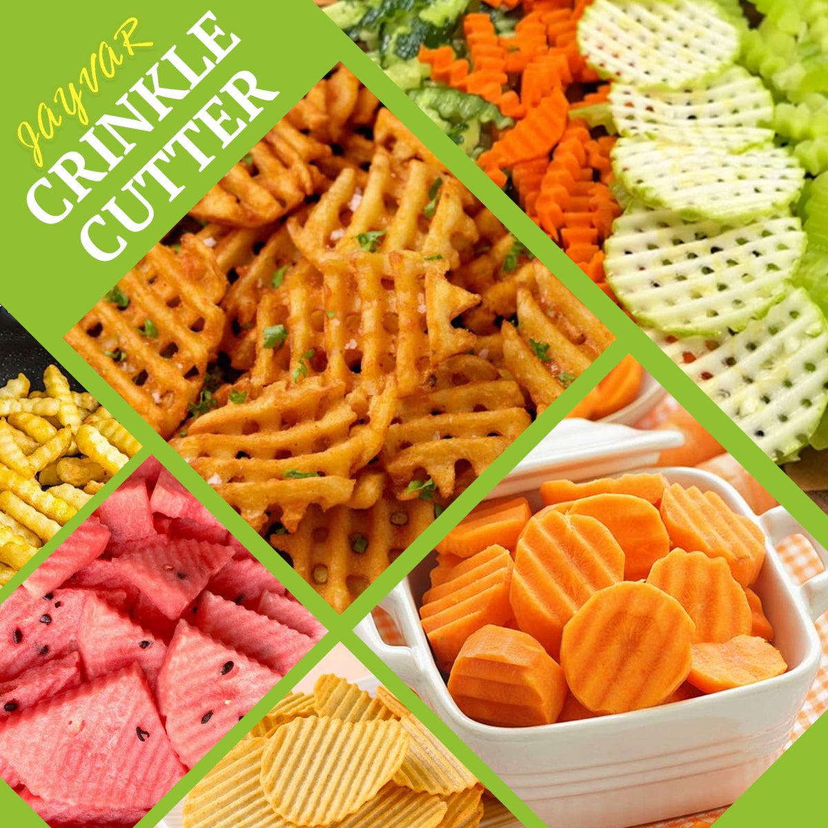 JAYVAR Crinkle Cutter designed for comfortable everyday use