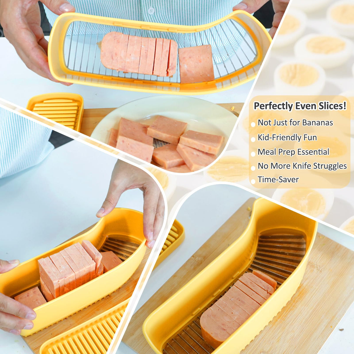 JAYVAR Egg cutter for hard-boiled eggs in salads