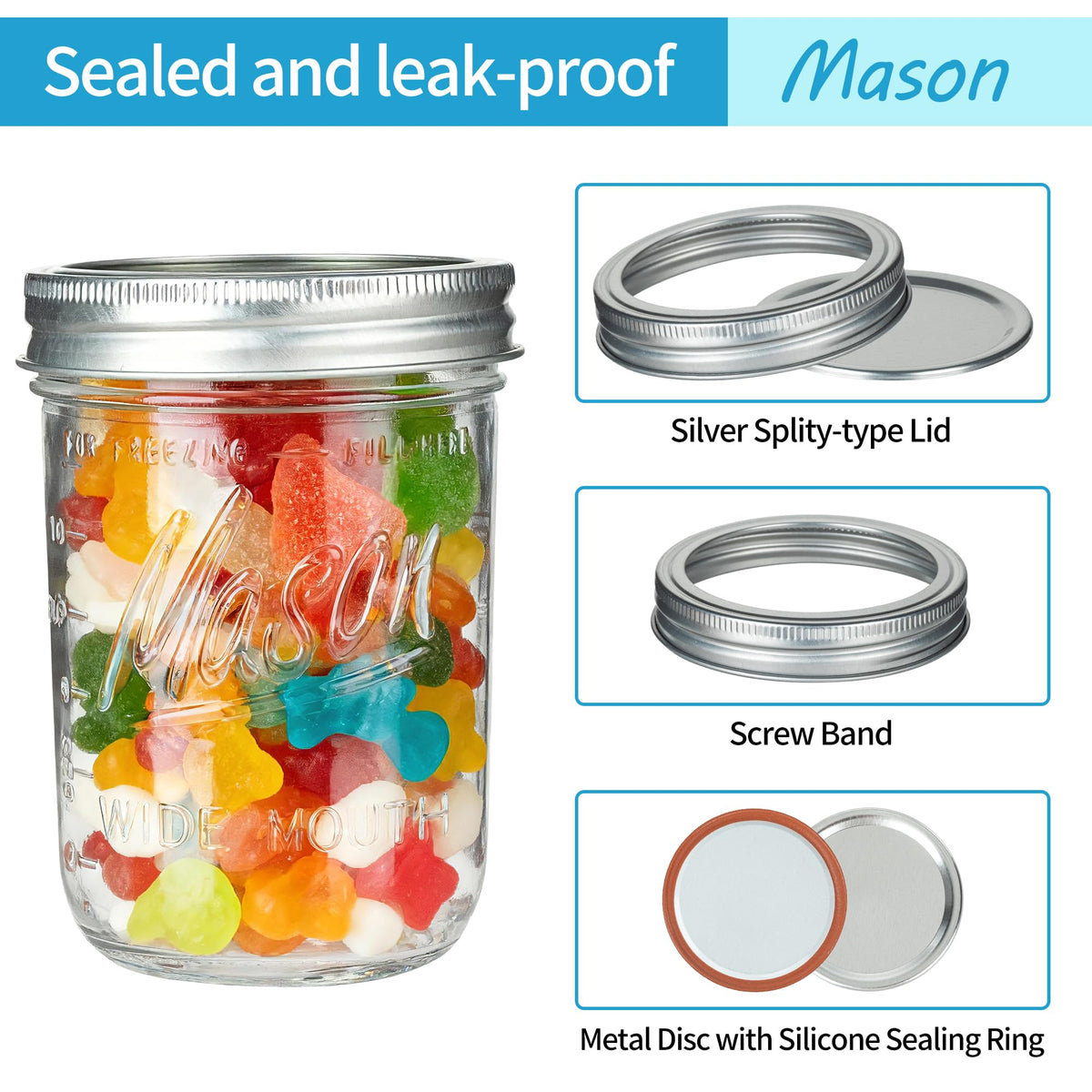 Jazb food-storage jar 16oz keeps leftovers fresh and organized