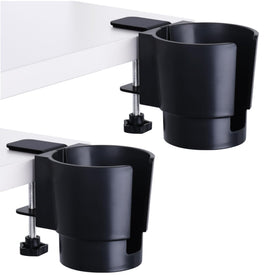JAZBREY universal desk cup holder clip-on pack-2 for tidy workspace.