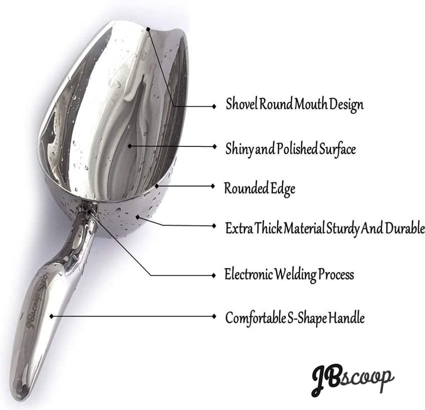 JBscoop dishwasher-safe ice scoop for effortless cleaning.
