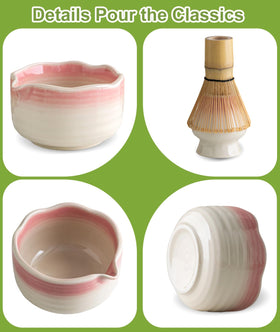 JBER bamboo spoon provides a precise scoop for measured matcha portions.