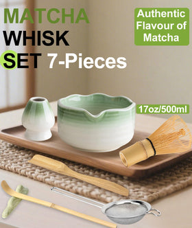 JBER Matcha Whisk Set bamboo chasen whisk for rich foam