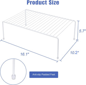 JBESUHI white kitchen shelf on counter aiding organized storage