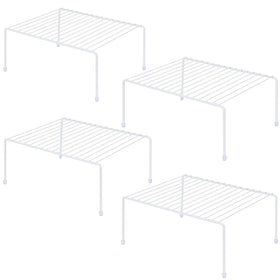 JBESUHI medium cabinet shelf in white on a kitchen counter for organized storage