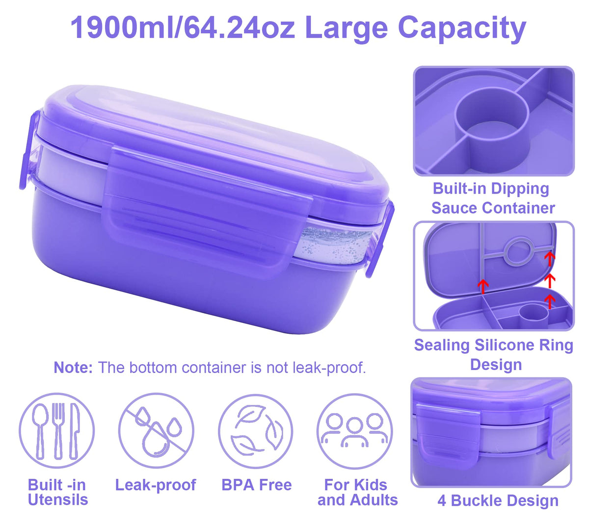 JBGOYON bottom four-cup section ideal for balanced portions
