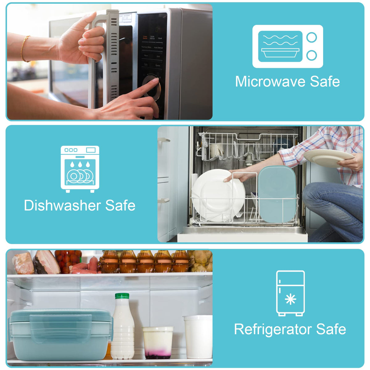 JBGOYON BPA-free and PVC-free materials for safe meal prep