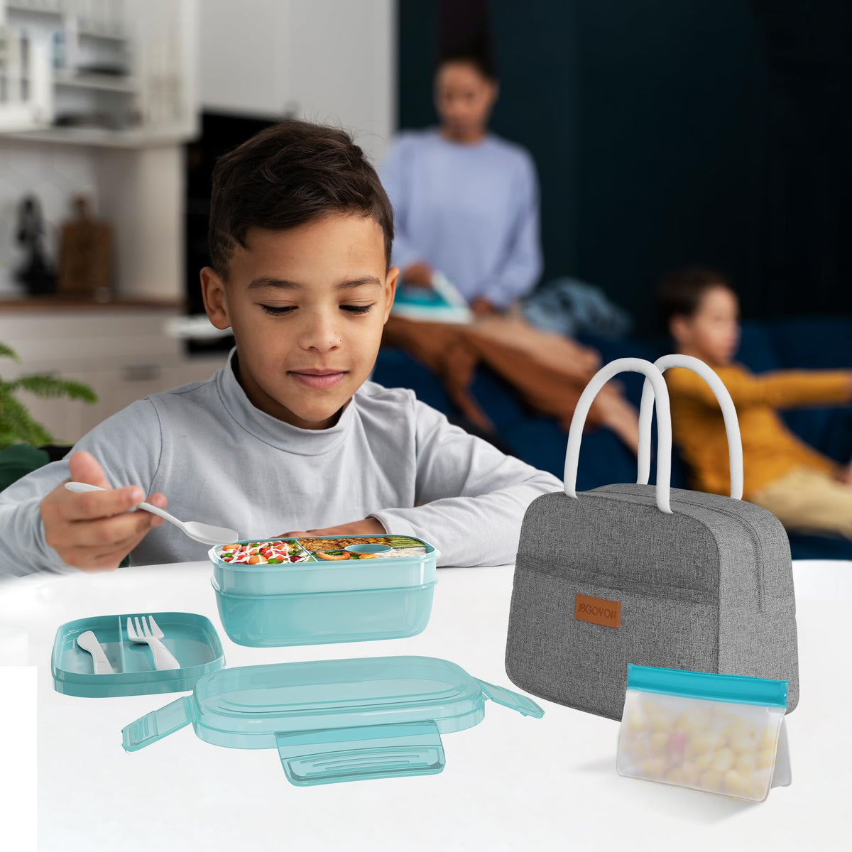 JBGOYON dip compartment helps keep sauces separate and fresh