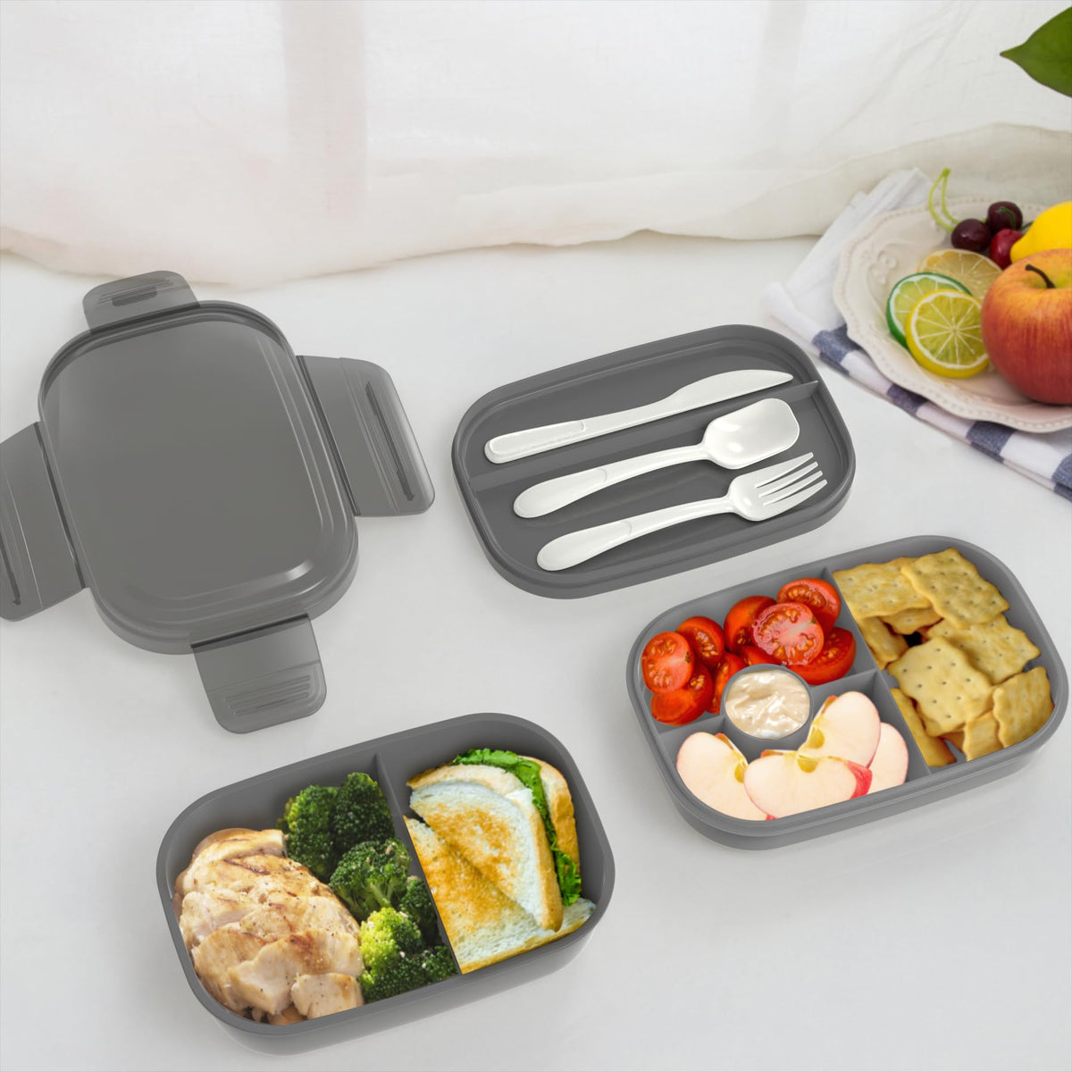 JBGOYON 64-ounce capacity handles larger lunches for adults and kids.