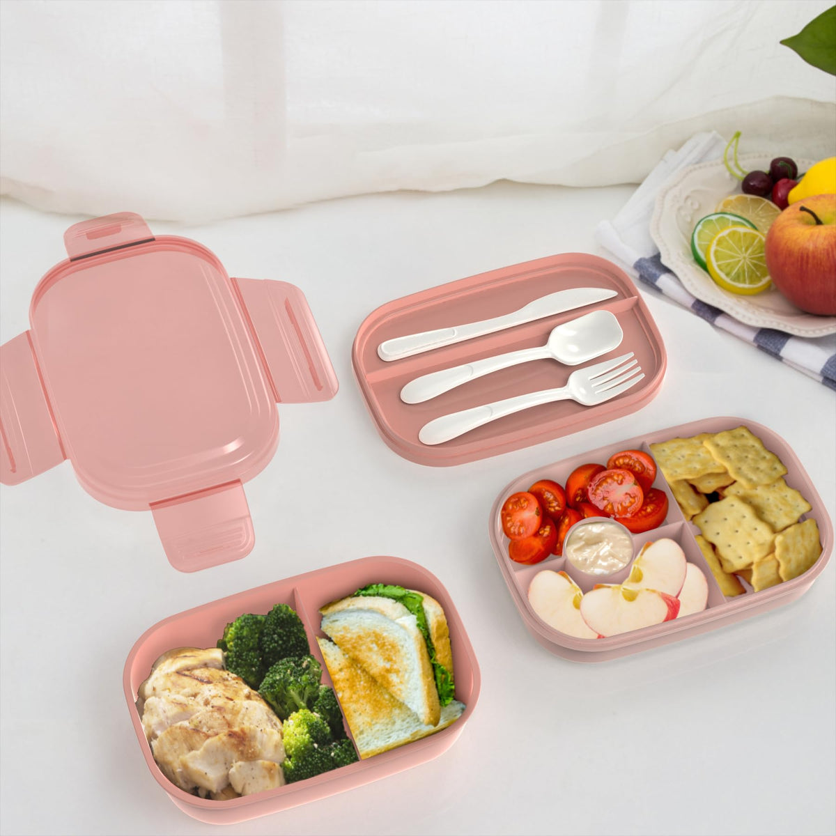 JBGOYON pink lunch box ideal for school and work.