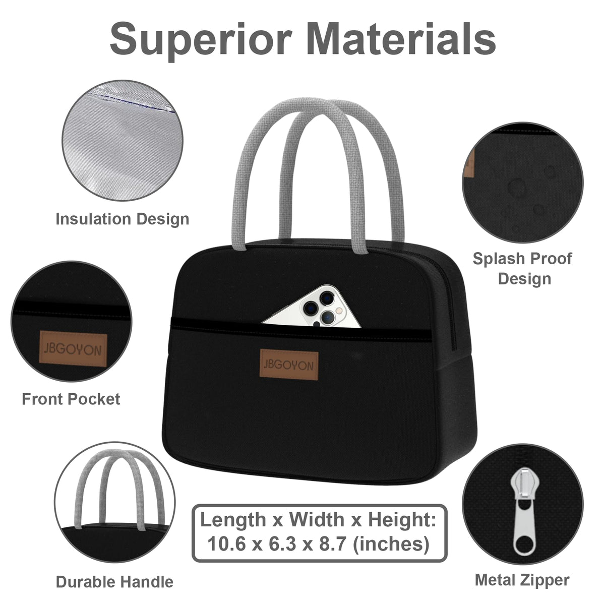 JBGOYON snack bag complements the lunch kit for snacks.