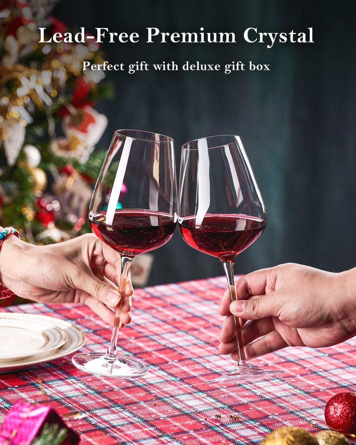 JBHO lead-free crystal ensures purity and safer tasting for celebrations.