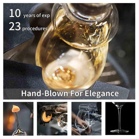 Durable yet slender JBHO crystal glass suitable for daily washing
