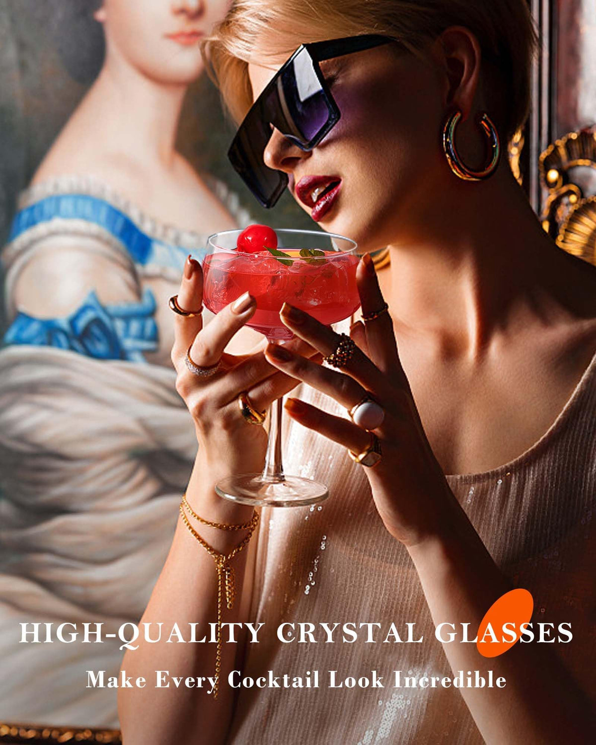 JBHO Hand-blown glasses with smooth curves for premium sipping.