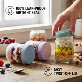 JBHO leak-proof lids seal freshness for on-the-go meals.