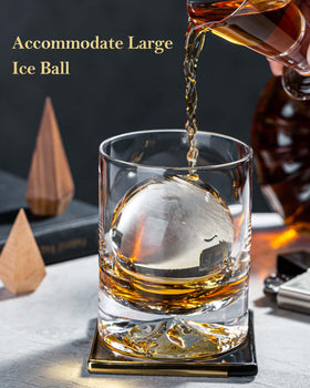 JBHO oversized ice-ready design fits large cubes for slower dilution.