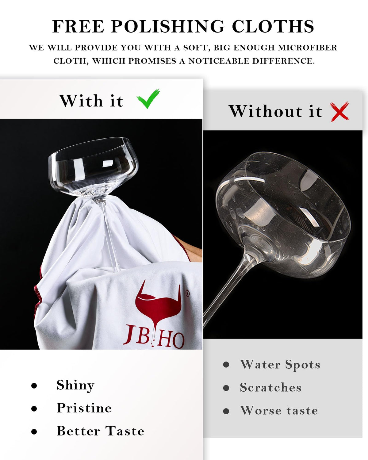 JBHO Wide-mouth design enables easy handwashing and machine washing.