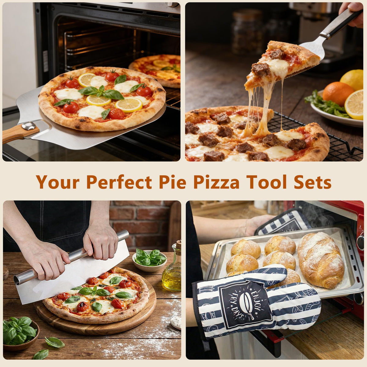 JCAEH triangular pizza server for precise, comfortable crust serving.
