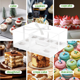 JCD BPA-free PET plastic dessert box is sturdy yet lightweight.