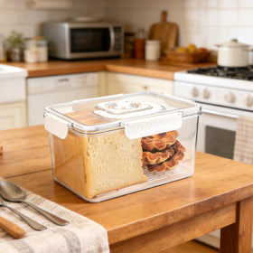 Durable BPA-free materials used in Jcmymall bread box for safe daily use