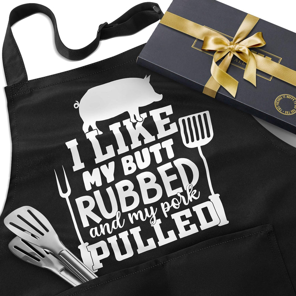 JDNFYGX funny apron front view highlights playful quote for gifting and cooking