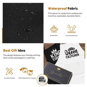 JDNFYGX Waterproof coating protects clothes from spills during cooking.