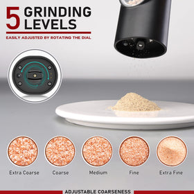One-handed operation lets you season while cooking