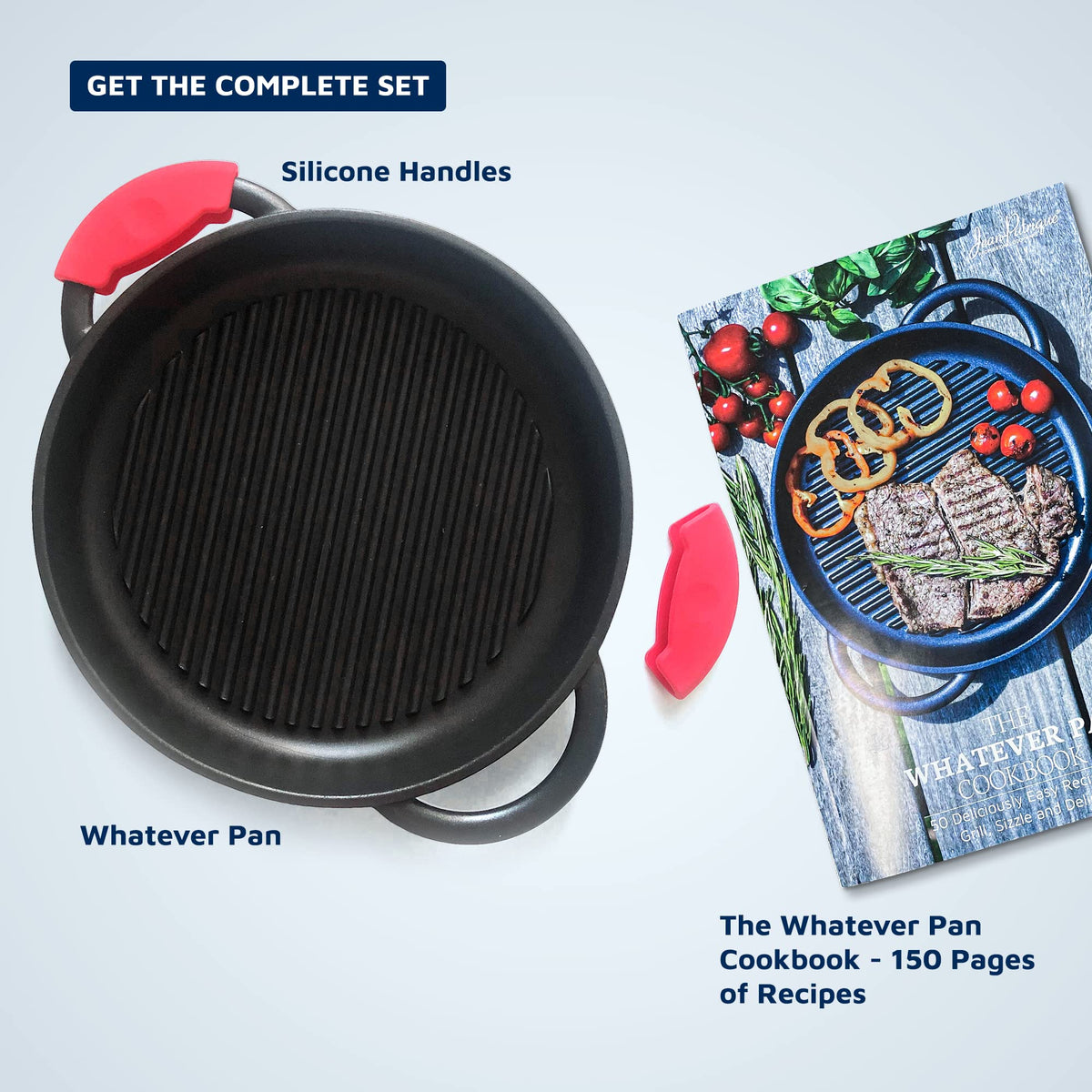 Jean-Patrique The Whatever Pan with nonstick finish for low-oil cooking