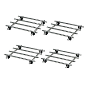 JEEATCN stainless steel trivet 7x7 protects countertops from heat and spills