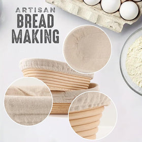 Jeensley open weave design promotes airflow around the dough