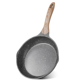 JEETEE 9.5 inch nonstick frying pan with smooth release for quick omelets.