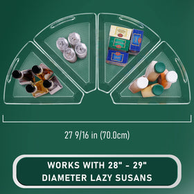 JEISSLIA lazy Susan bin for 28-inch diameter easy pull-out access.