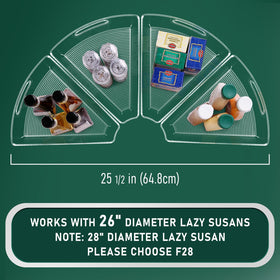 JEISSLIA 28-inch bins maximize corner space for larger pantry items.