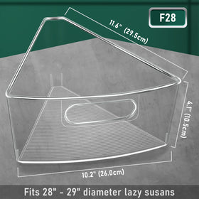 JEISSLIA bin includes non-slip pads to prevent sliding during rotation.