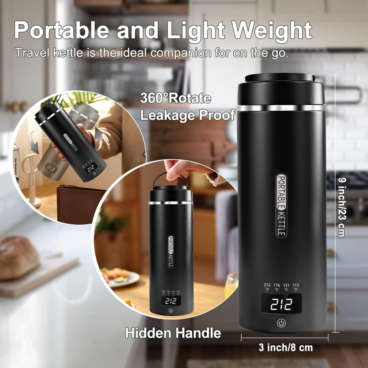 JEKABA 304 stainless steel inner for safe, durable heating.