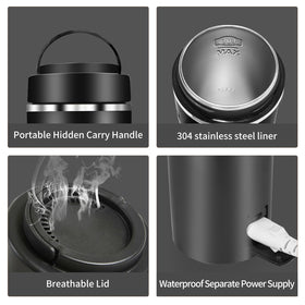 JEKABA portable water boiler with 110-120V plug for US outlets.