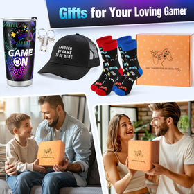 Jekeno gamer socks feature gamepad design for comfy, focused play.