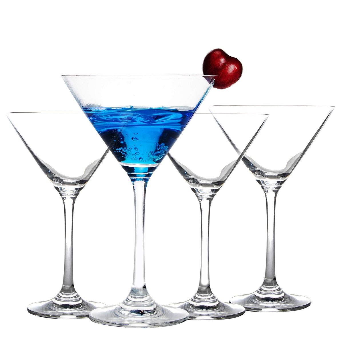 JEKOSEN crystal martini glass close-up showing laser-cut rim detail