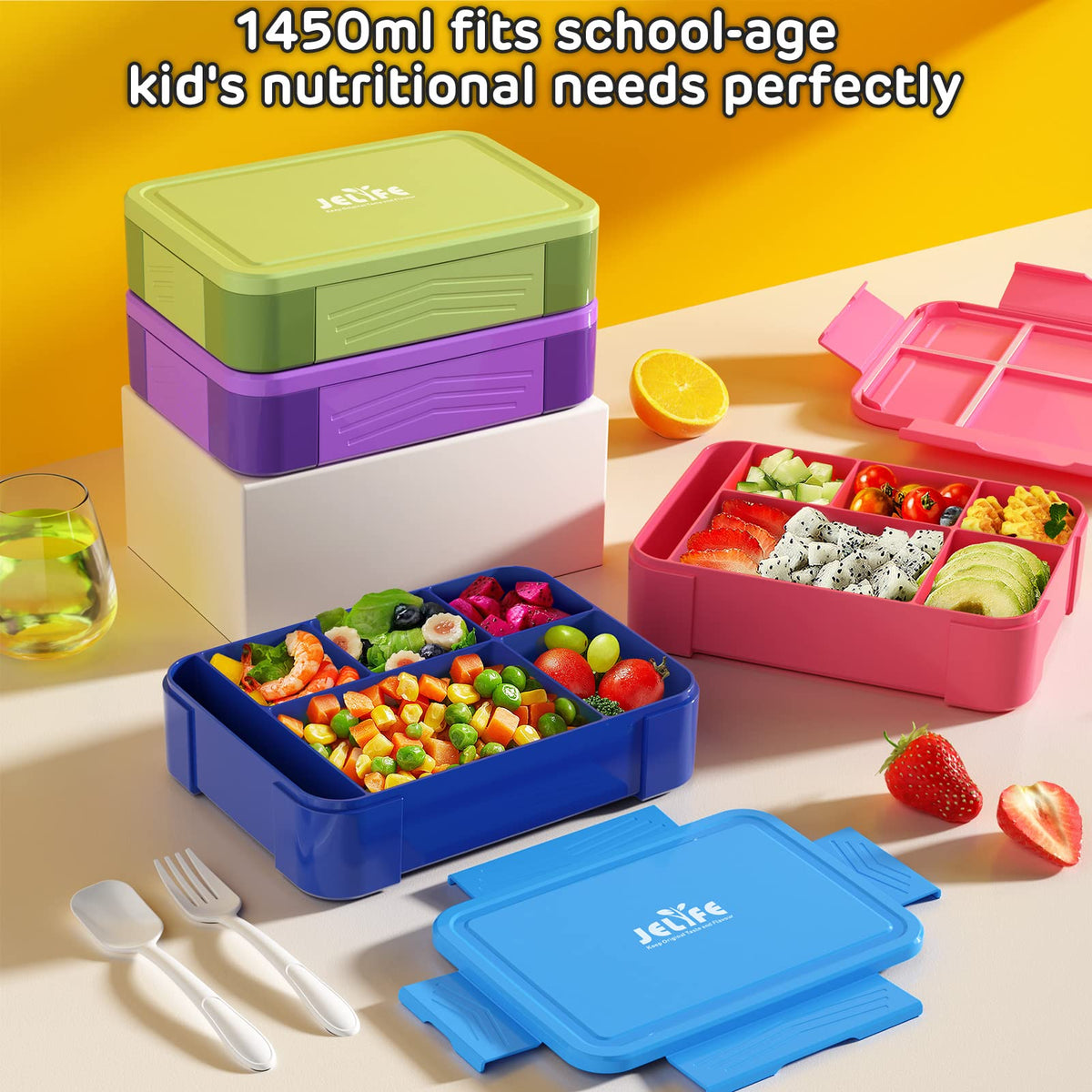 Jelife Bento lunchbox back-to-school-ready packaging for busy mornings.