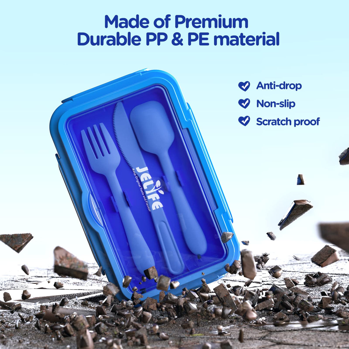 Jelife Bento on-the-go design keeps snacks organized