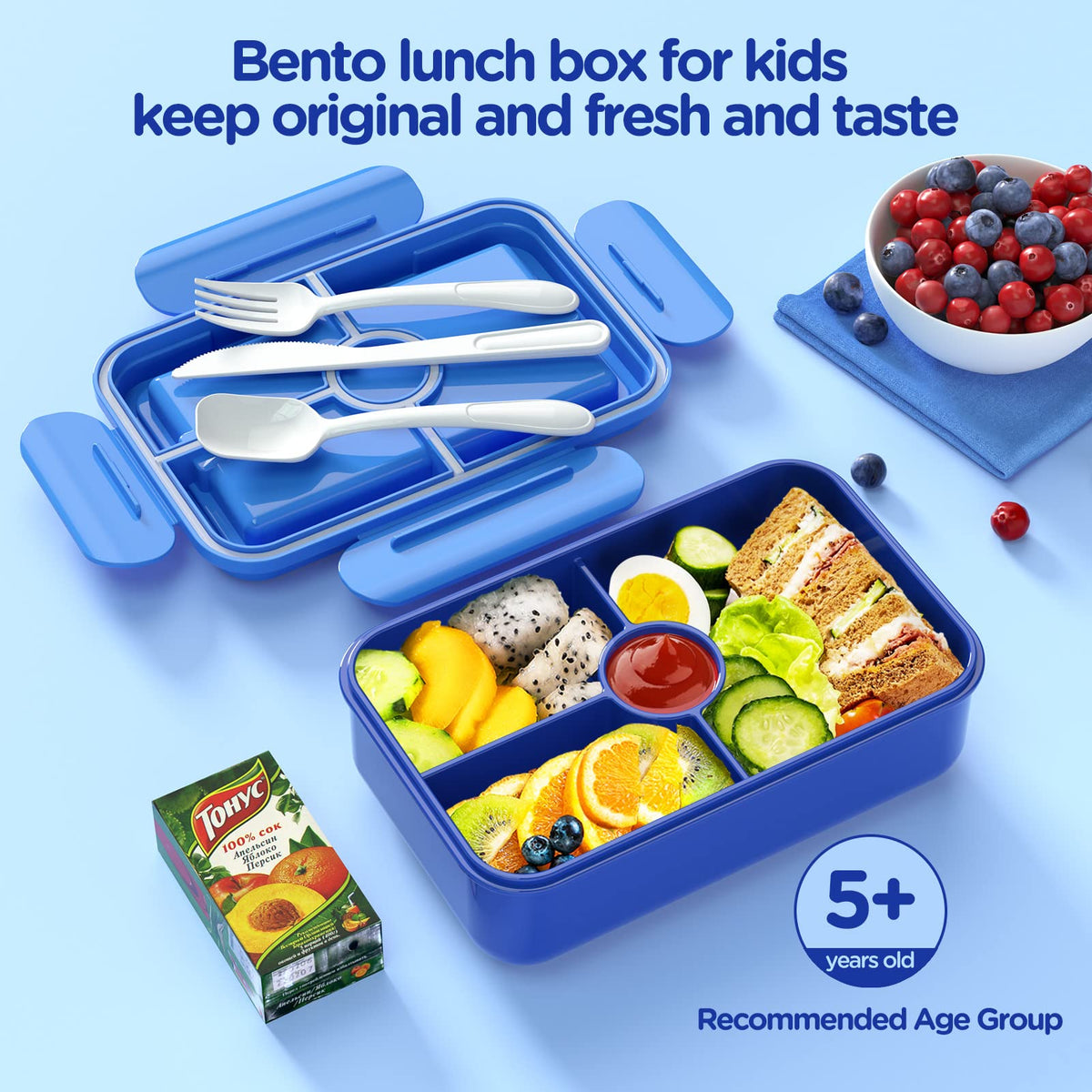 Jelife Bento's anti-fall latches support easy use for small hands