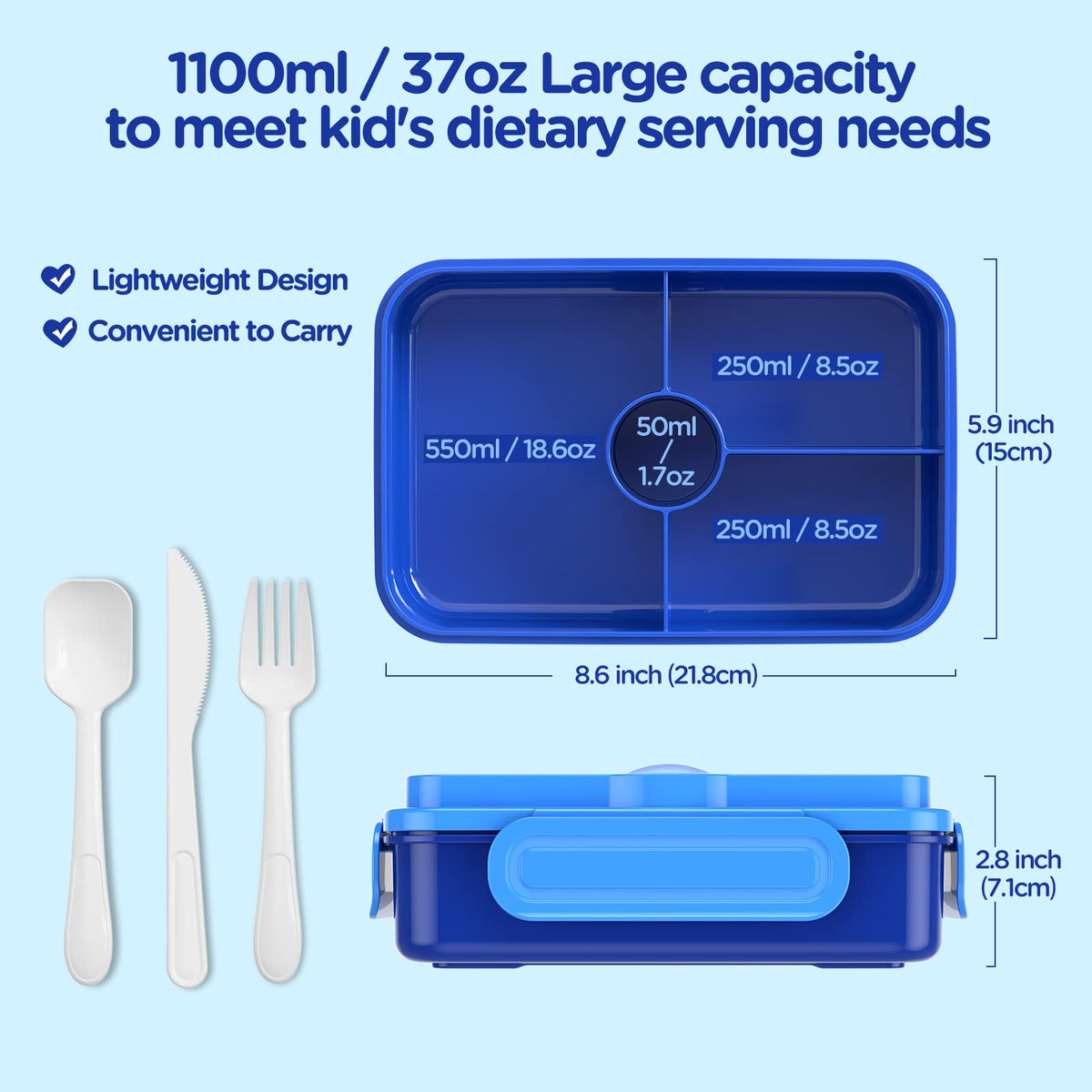 Jelife bento is microwave and dishwasher safe for quick cleanup