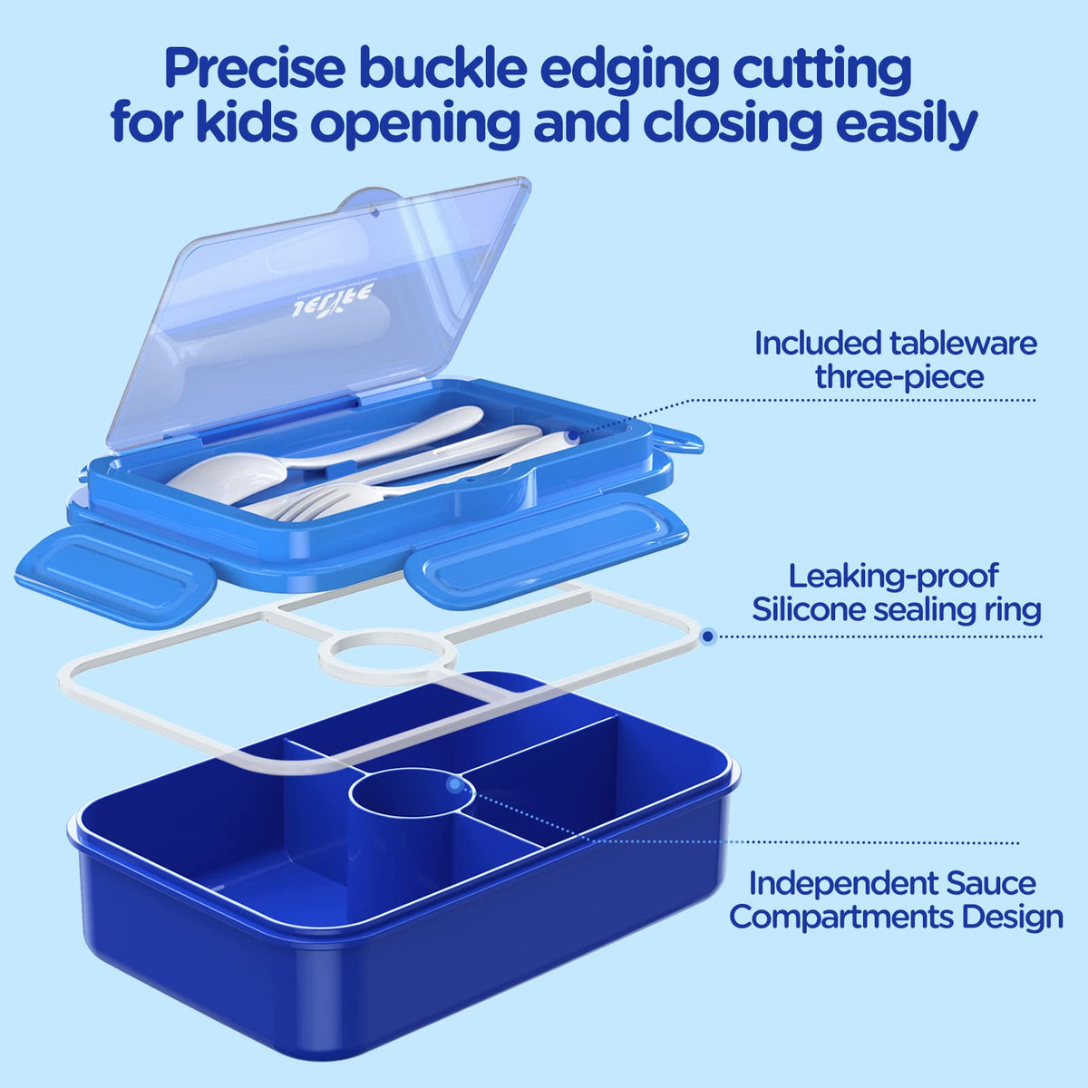 BPA-free Jelife bento uses safe materials for daily kid meals