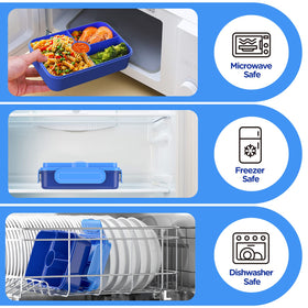 Jelife 4-compartment lunch box ideal for school meals