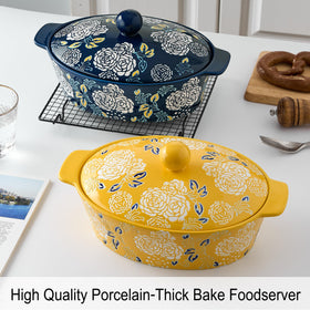 Jemirry ceramic dish oven-safe and microwave-safe for convenient reheats