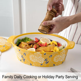 Jemirry hand-painted flower pattern adds charm to table serving