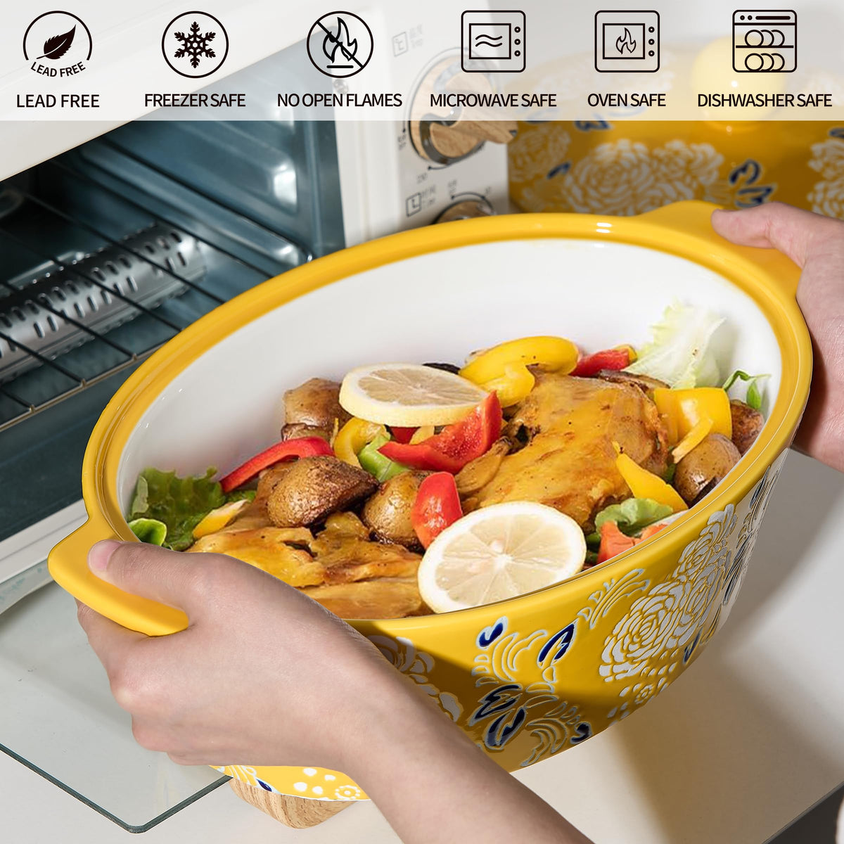 Jemirry lasagna dish for oven ready to bake and serve